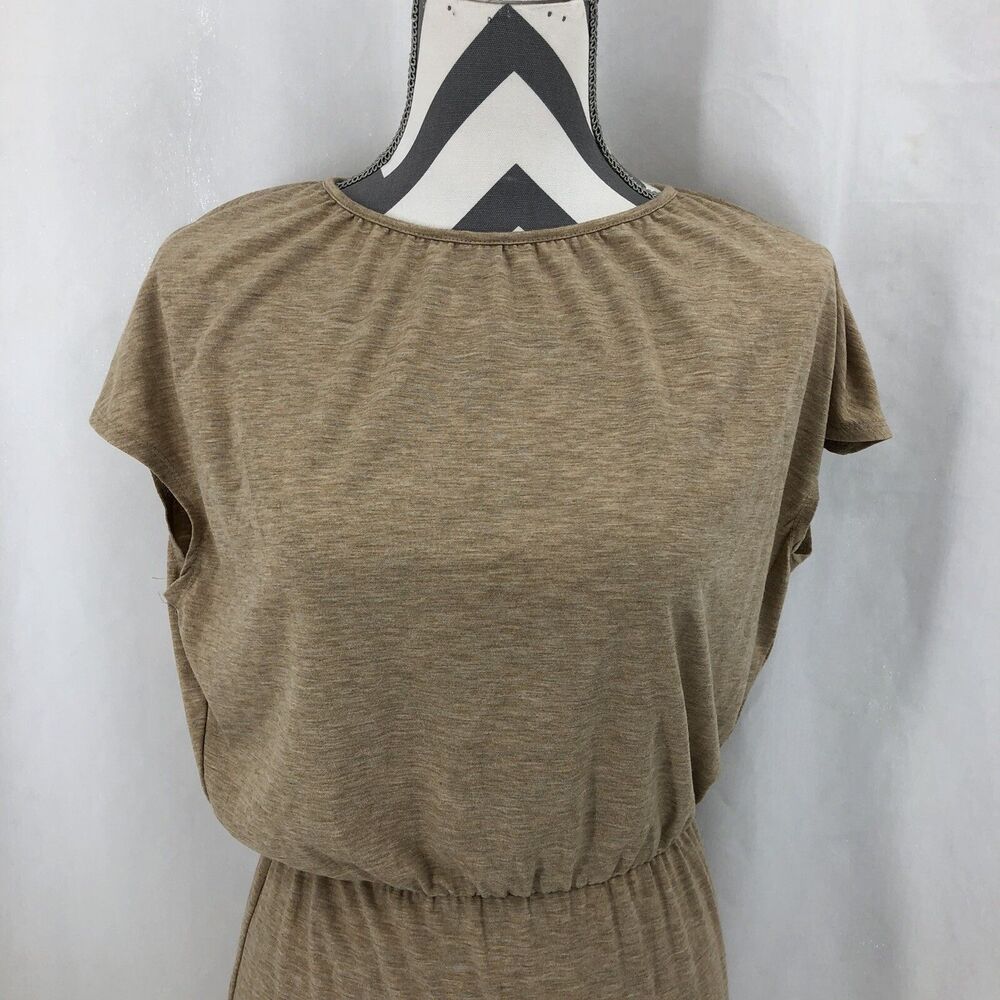 Wayf Beige Sleeveless Maxi Dress No Shoulder Pads 1583WCH XS
